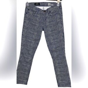J.Crew toothpick 27 ankle jeans, blue, white